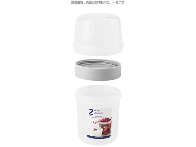 2-Way Meal Prep Container with Detachable Top - 560mL