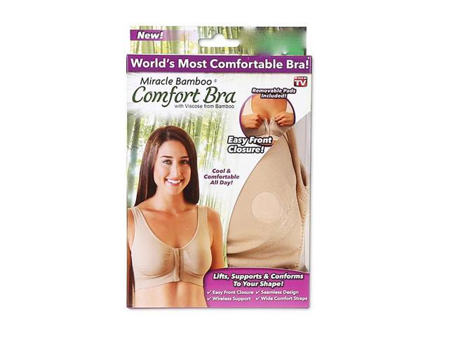 Miracle Bamboo Comfort Bra - Nude - Medium (Bust 35-37 )