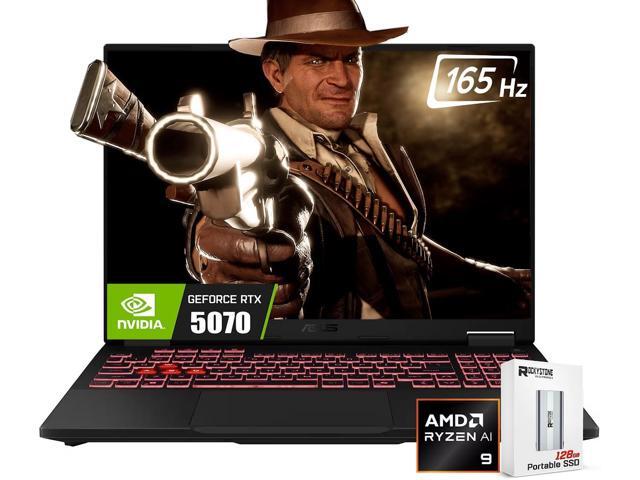 ASUS 2025 TUF A16 16' FHD+ 165Hz RTX 5070 Gaming Laptop, AMD Ryzen 9 270(>i9-12900, Up to 5.2GHz), 40GB DDR5 RAM, 1TB PCIE SSD, RGB Backlit...