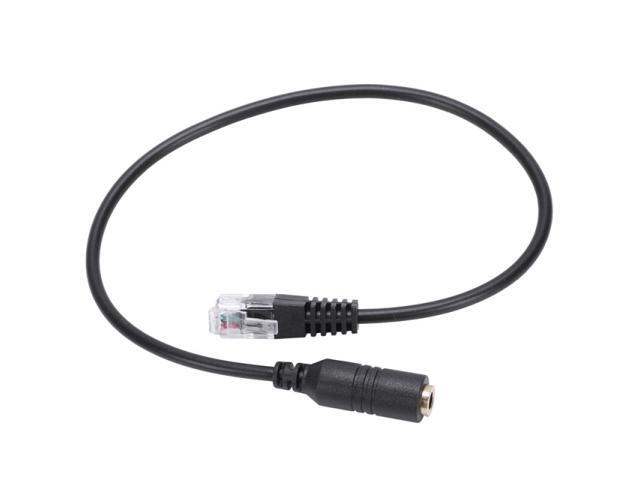 3.5mm Plug Jack to RJ9 iPhone Headset to for Office Phone Adapter Cable