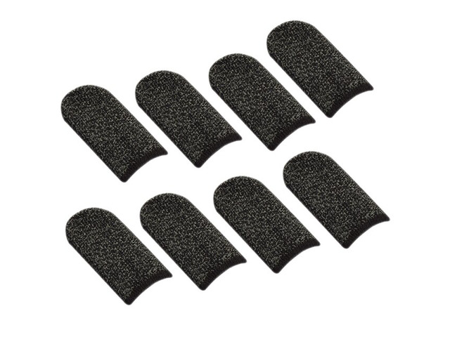 Professional Gaming Finger Cot 18-Pin Black Black Border Copper Fiber Anti-Sweat and Non-Slip Competitive Version 8Pcs