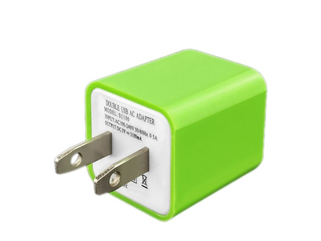 Universal 2-Port USB US Mains Charger Adapter, Wall Charger US Plug