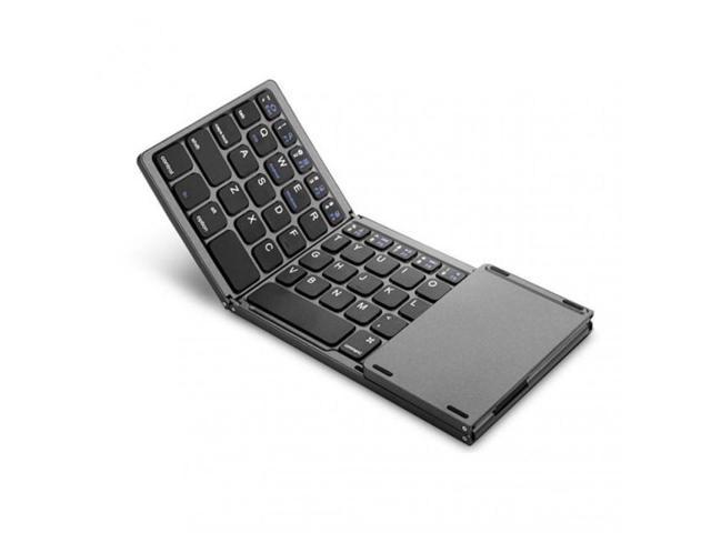 B033 Mini Folding Keyboard Russian/Spanish/Arabic Wireless Bluetooth-compatible Keyboard With Touchpad For Windows Android IOS