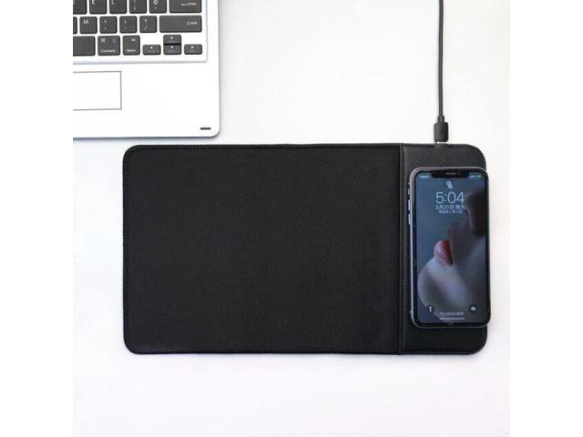 15W QI Wireless Fast Charger Charging Mouse Pad Mat For iPhone/Samsung Non-slip Gamer Desktop Mousepad Mat
