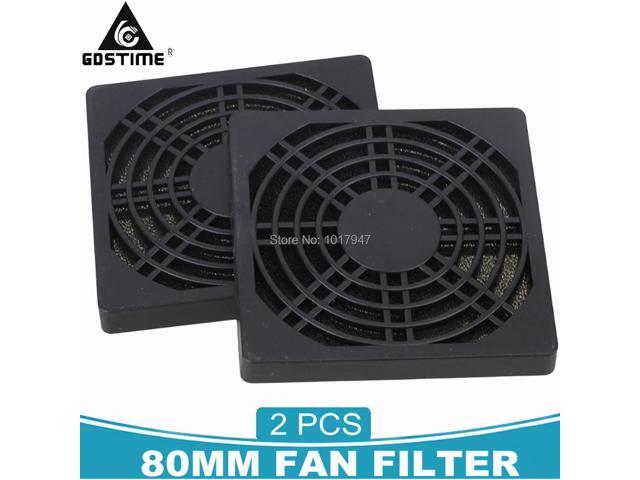 2pcs lot Dustproof 80mm 8cm Case Fan Dust Filter Guard Grill Protector Cover PC Computer