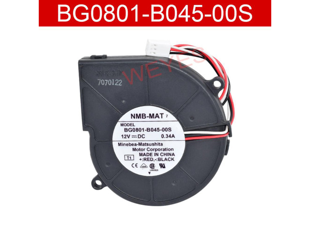 Well Tested For NMB-MAT BG0801-B045-00S DC12V 0.34A Three Lines Cooling Fan