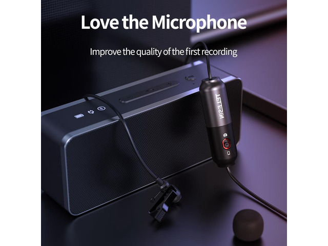 Lavalier Microphone Lossless Noise Reduction for Conference Indoor Recording Live Broadcast and Vlog for Laptop Mobile Phone