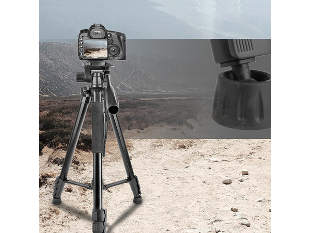 VT890 Professional Tripod Stand Extendable Tripod with Quick Release and 360 Adjustment Knob