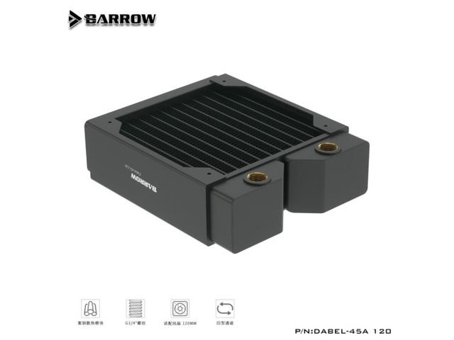 Barrow (Thick:45MM) Dabel-45a 120 High Density Single Wave Copper Water Cooling Radiator 45MM