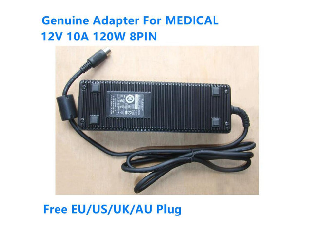 MW122KA1223F52 12V 10.0A 120W 8PIN MEDICAL Power Supply For AULT AC Adapter Charger