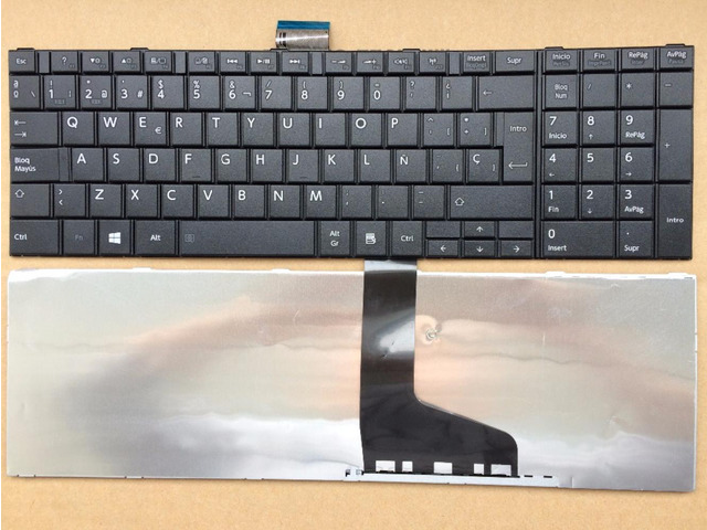 for TOSHIBA C850 C855D C850D C855 C870 C875 C875D C850-P5010 L875 L875D L950 L955 SP spanish teclado laptop keyboard