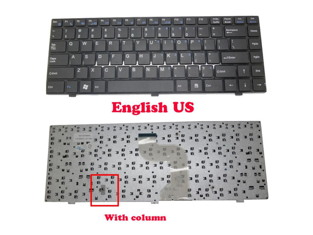 Keyboard For BenQ V41 V41C V43 V46 V1313BGCS1 63411201500040 English US DH1409 V41-DC30B V41-DC30S Black Frame With column