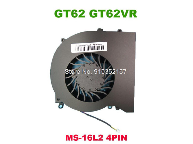 4PIN CPU FAN For MSI GT62 GT62VR MS-16L2 GT62VR 6RD 6RE 7RD 7RE GT62VR-6QD GT62VR 6RD-033CN GT62VR 6RD-093XCN MS-16L1 MS-16L3