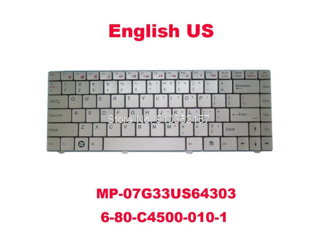 Keyboard For CLEVO C4800 E4120 E4121D-C E4125 E4125C E4125Q E4126Q W840 W830 MP-07G33US64303 6-80-C4500-010-1 United States US