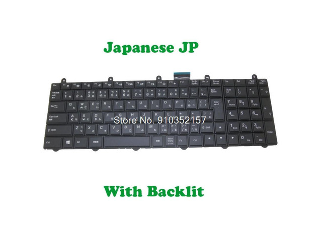 Japanese JP Backlit Keyboard For CLEVO P157SM V132150BJ3 6-80-P17S0-210-3 P170SM P177SM P370SM P370SM3 P375SM P377SM3 P377SMF-A