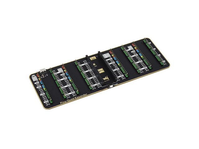 Waveshare For Raspberry Pi Pico Sensor Expansion Board 4 Groups Multiple Functional Interfaces Support USB External Power Supply