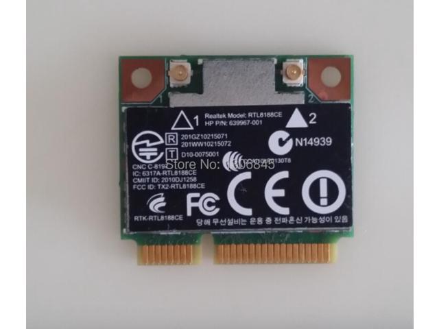 Wholesale Realtek RTL8188CE half Mini PCI-E 802.11b/g/n Wireless Card for HP 4535s 4730s CQ43 CQ57 2000 G4 G6 G7 640926-001