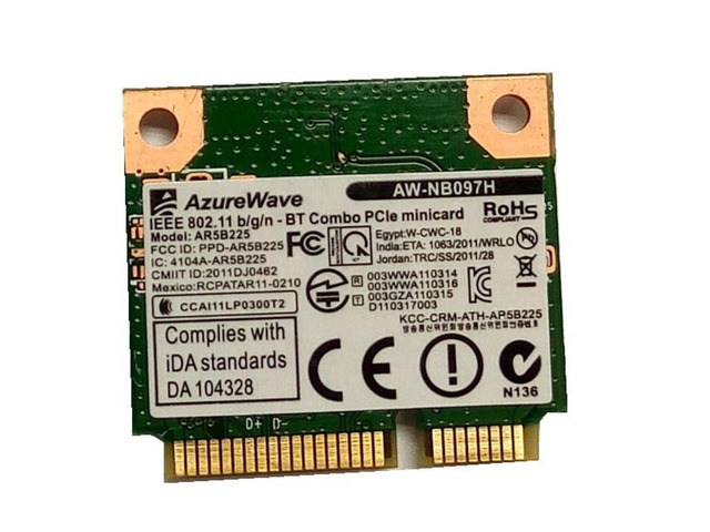 SSEA wholesale for AzureWave AW-NB097H AW-NB100H AW-NB126H AR3012 AR5B225 Half Mini PCI-E Wifi BT4.0 Wlan Wireless Card
