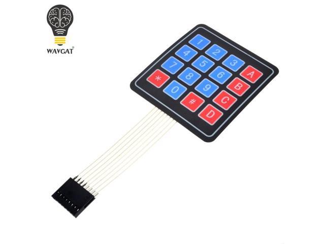 WAVGAT 20PCS 16 Key 4 x 4 Membrane Switch Keypad 4x4 4*4 Matrix Array Matrix keyboard