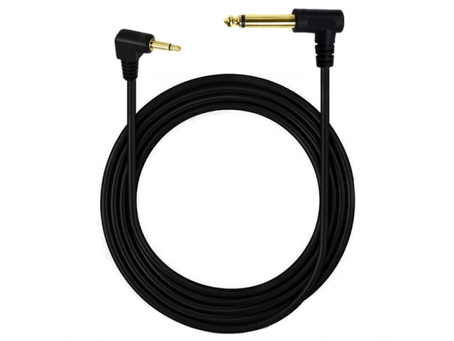 Cable 6.35mm 1/4' Mono 3.5mm 1/8'' TS Mono Jack Plug Aux Adapter 6FT
