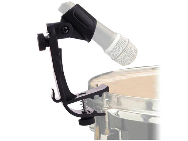 Adjustable Clip On Drum Rim Shockproof Mount Microphone Mic Clamp Stand Holder