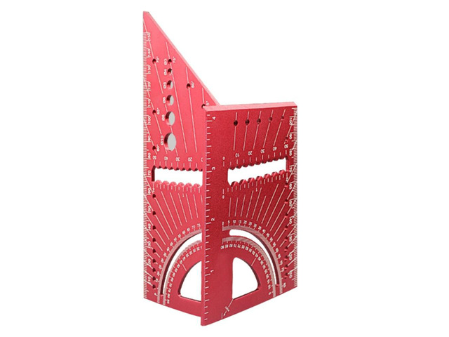 Metal Woodworking 3D Mitre Angle Measuring Ruler 0°-160° Angle Measuring Ruler for Builders Carpenters Craftsmen