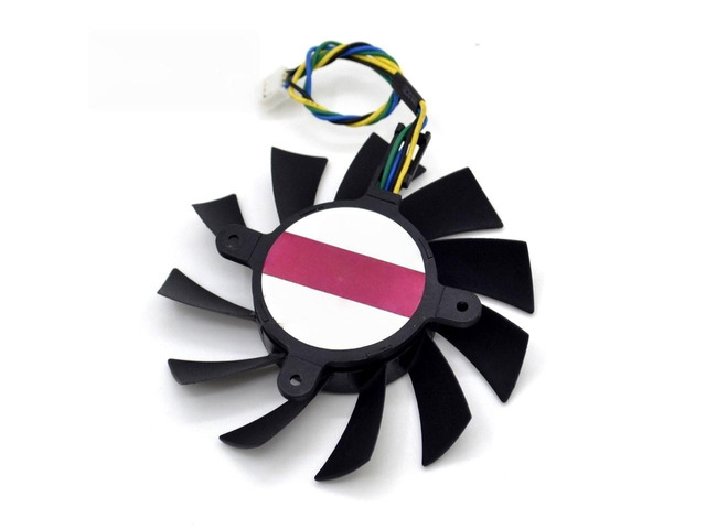 For GTX460 550TI Four-pin video card cooling fan smart thermostat DASA0815R2U DC12V 0.60A 75mm diameter