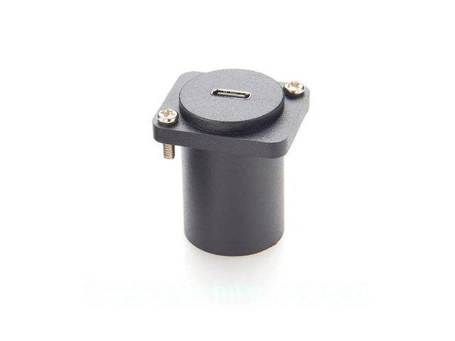 Generic 10Gbps USB C to USB C Panel Mount Adapter D-Type XLR Shell Type C 3.1 Female to Female Straight Connector Mounting Socket