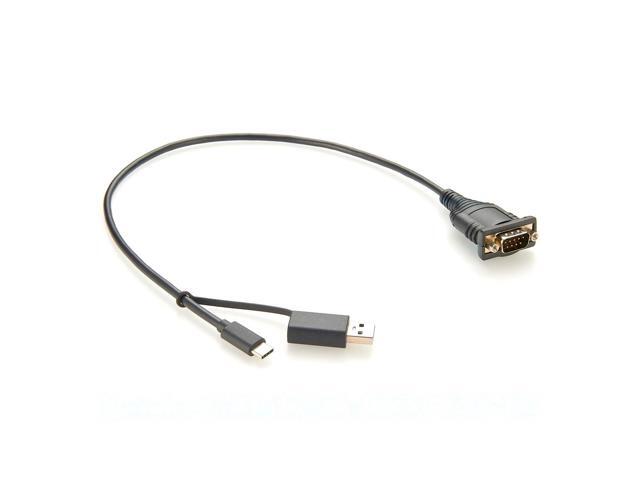 Generic USB to RS232 Serial Adapter with FT232 Chipset USB to RS232 DB9 Male Converter Cable for Windows 11,10, 8, 7, Vista, XP