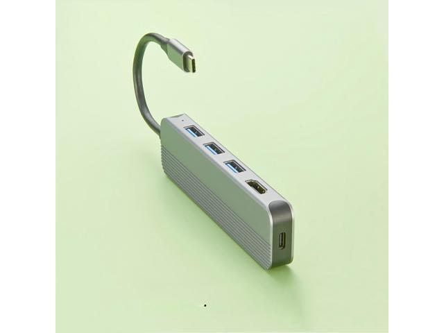 Generic 5-In-1 USB C Docking Station USB C Hub Splitter to HDMI 1.4 4K@30Hz Adapter with 60W PD Fast Charge
