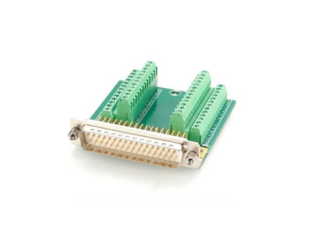 Generic DB50 Male Connector to Terminal Block D-SUB to 50-pin Port Solderless Terminal Adapter Welding-free Breakout Board Signal Module