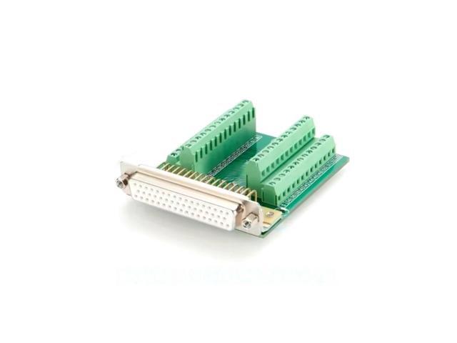 Generic DB50 Female Connector D-SUB 50Pin Solderfree Terminal Adapter Breakout Board DB50 to Welding-free Terminal PCB Signal Module