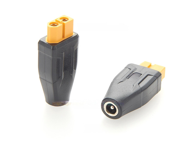 Generic XT60 to DC 5521 Adapter DC 5.5x2.1mm Female to XT60 Male Bidirectional Charging Conversion Adapter for Aircraft Model/Car