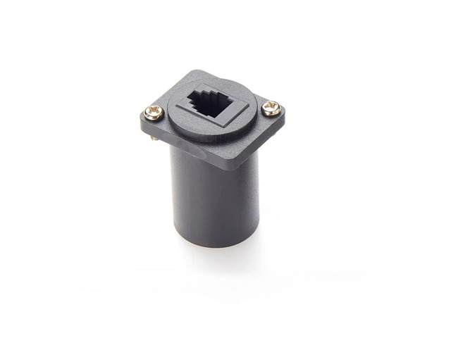 Generic RJ11/RJ9 4P4C Panel Mount Feed-Through Connector CAT3 RJ9 Female to Female Telephone Line Through Jack XLR Panel/D-Type Panel M
