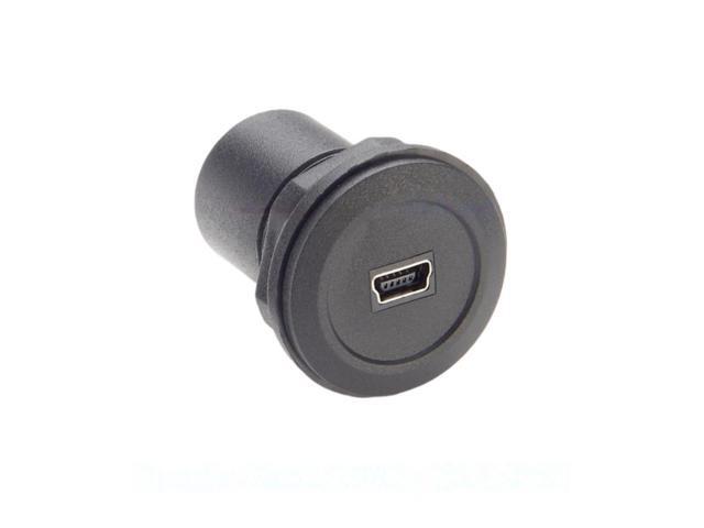 Generic Mini USB 2.0 Female to Female Coupler Connector Flush Panel Mount Feed Thru Bulkhead Socket for USB Devices, Printers