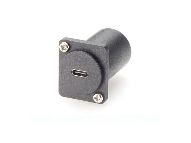 Generic D Type USB 3.1 C to DisplayPort Chassis Panel Mount Connector 10G 4k@60hz DP Female to USB-C Female Reversible Video Converter
