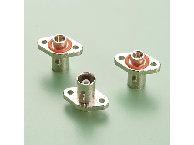 Generic Fakra Z Male to SMB Female Adapter 50 Ohm Flange Chassis Bulkhead Panel Mount RF Coaxial Connector Compatible With TE 1-2390730-4
