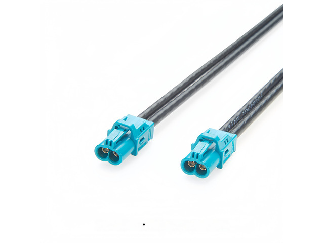 Generic 2 In 1 Mini FAKRA Coaxial Cable Compatible With Rosenberger AMK12B-1M4Z5-Z Dual Port HFM Mini FAKRA Connection Cable for Car Camera, 1m