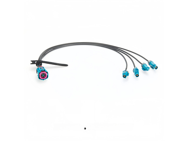 Generic Waterproof 4-In-1 Mini FAKRA RF Coaxial Cable, Compatible With Rosenberger Quad HFM Mini FAKRA Extension Cable for FPD-Link III and GMSL2...