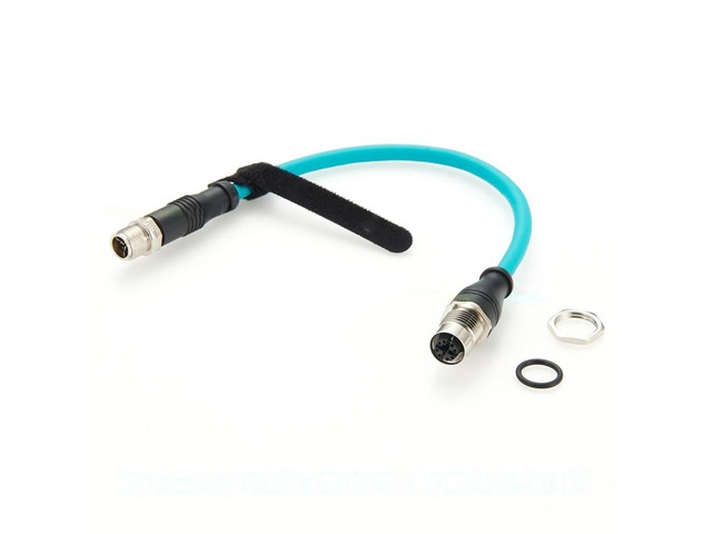 Generic M12 8Pin X Code Male to Female Panel Mount Extension Cable CAT6A Industrial Ethernet High Flex Shielded Cord For Sensor Camera