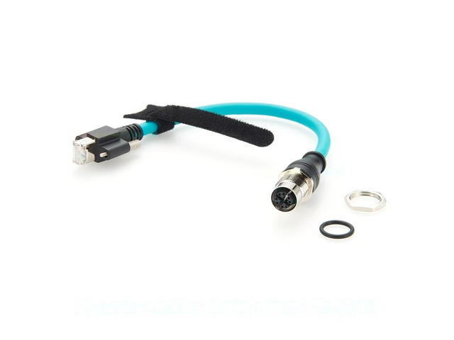Generic Screw Panel Mount M12 8Pin X Code to RJ45 CAT6A Ethernet Cable IP67 High Flex Gige Vision for Basler Cognex Industrial Camera
