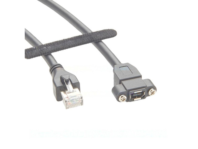 Generic IX40G-A-10P-JC(7.0) IX A Key to RJ45 Shielded Cable IX Inline Jack With Screw 10Gbps Cat6A Ethernet Industrial Camera Cable