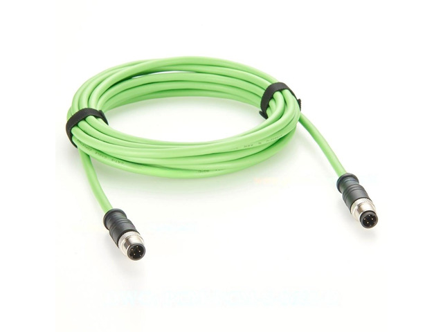 Generic Profinet M12 D Code 4 Pin Male to Male Cat5 Ethernet Cable IP67 Shielded High Flex Industrial Switch Cable for Machine Vision
