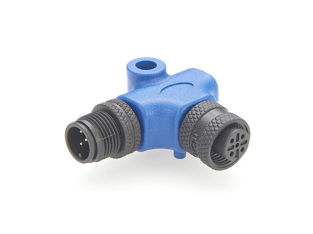 Generic Right Angle NMEA2000 N2k L Type Connector Marine M12 Male to Female L Splitter for Garmin Lowrance Simrad B & G Navico Maretron