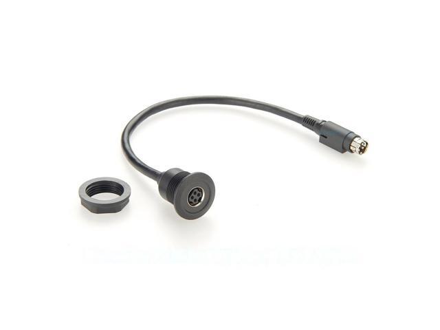 Generic Power DIN 4Pin Male to Female Extension Cable Flush Panel Mount Bulkhead DIN 4Pin Audio Cable for Amplifier, Mixer