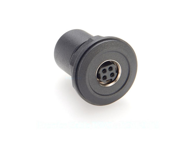 Generic Power Din 4Pin Female to Female Coupler Converter Round Flush Panel Mount DIN 4Pin Audio Bulkhead Feedthrough Adapter Socket