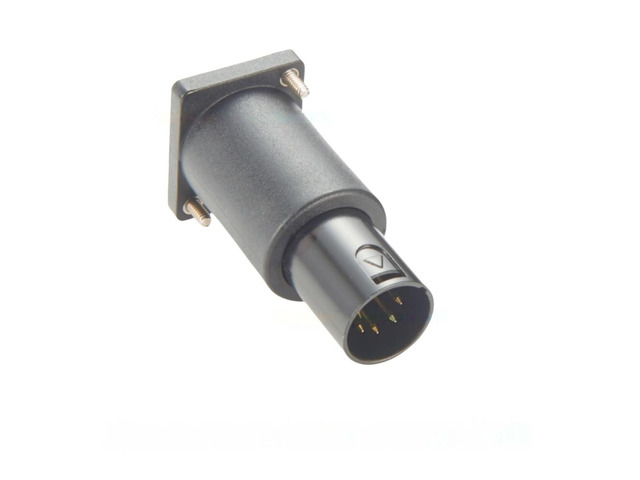 Generic D Type XLR 5Pin Male to RJ45 Female CAT5e Ethernet Adapter Flange Chassis Panel Mount Bulkhead Connector for DMX512 Stage Light