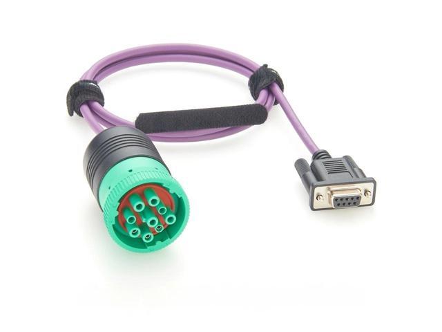 Generic J1939 to DB9 Adapter Cable J1939 Type 2 DEUTSCH Connector to D-Sub 9Pin J1939 to DB9 Adapter Cable Deutsch to DB9 Adapter Cable
