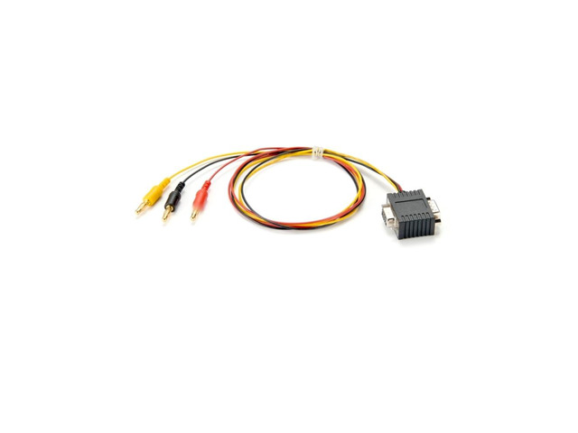 Generic DB9 Male to Female adapter with 3 banana plug D Sub DB9 plug field bus CAN and LIN Connection for PC Bus communication Cable