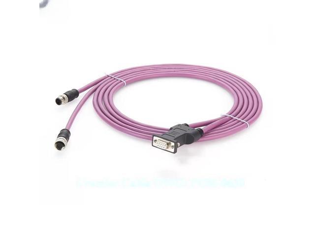 Generic CAN Bus CANopen PLC Programming Logic Controller Cable M12 5pin to DB9 D-SUB bus connector Compatible With SUBCON-PLUS-CAN/AX/M12